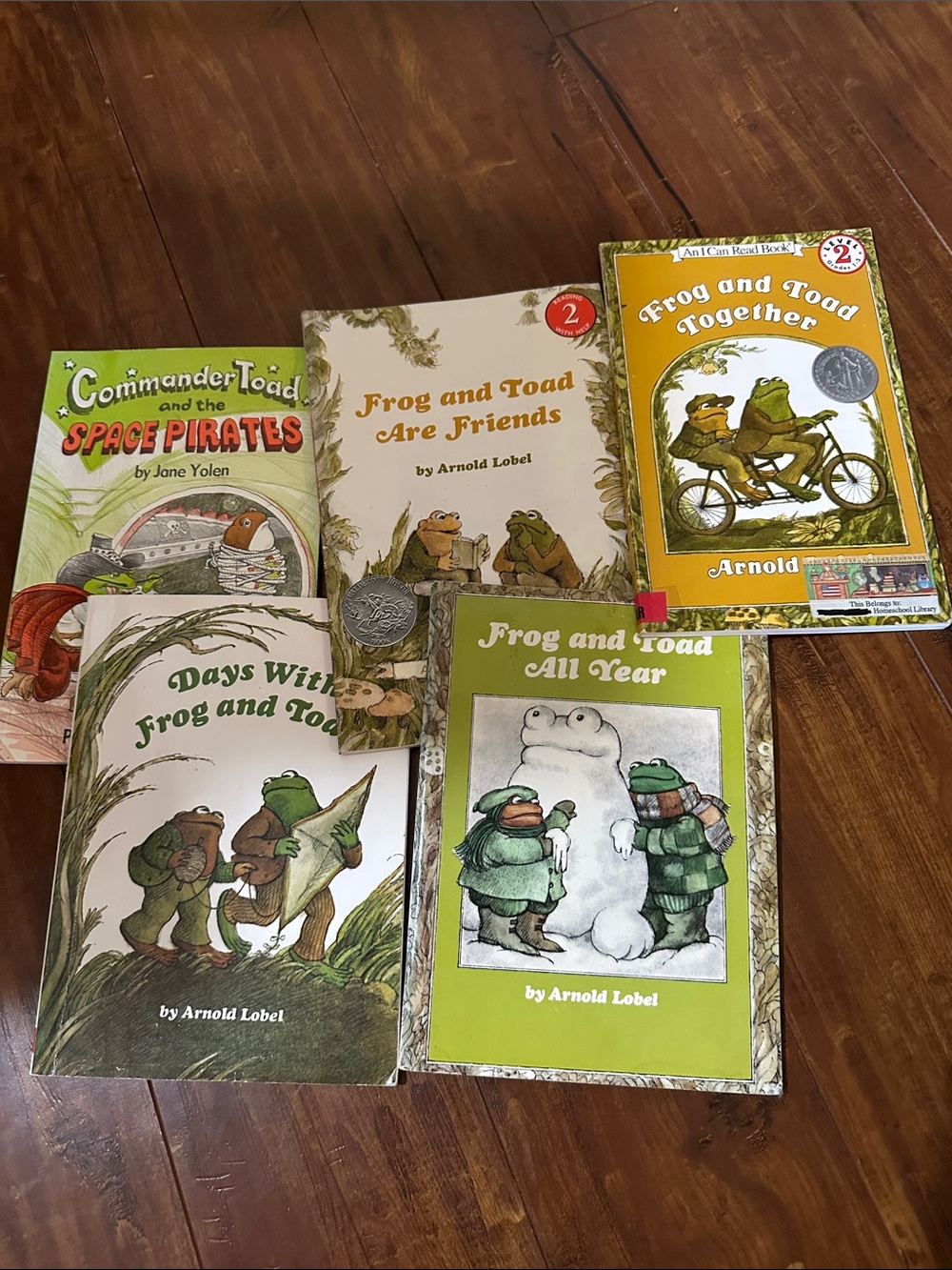 Frog and Toad Arnold Lobel 4 Book Lot + Commander Toad Early Reader Classics